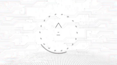Ark - ARK - 3D Cryptocurrency Outline Coin Loop 動画素材 113097538