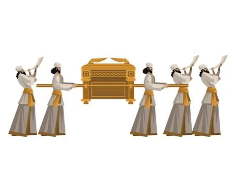 Ark of the Covenant biblical object Stock Illustration