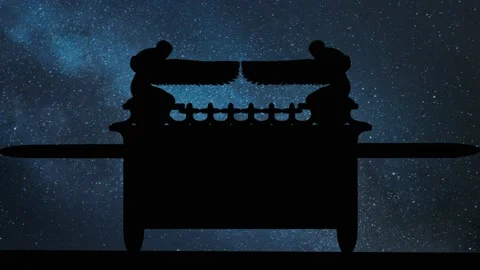 Ark of the Covenant: Time Lapse by Night with Stars and Milky Way in Background Stock Footage 172526953