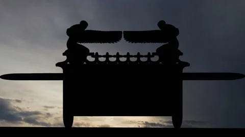 Ark of the Covenant: Time Lapse at Sunrise with Fast Clouds in Background Stock Footage 172526872