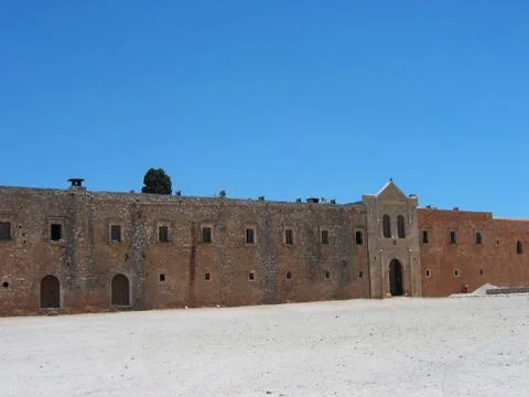 Arkadi Monastery Crete Greece 스톡 사진