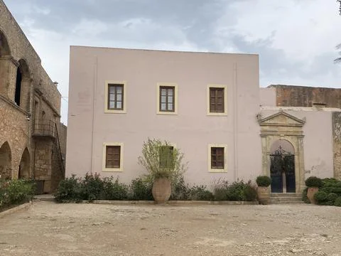 Arkadi Monastery in Crete Stock Photos