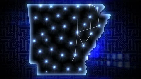 Arkansas AI Data Center Network Technology   動画素材 344280576