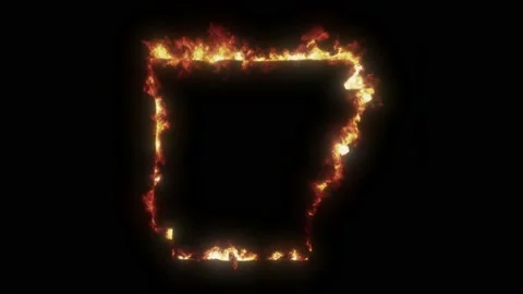 Arkansas in Flames Stock Footage 201228758