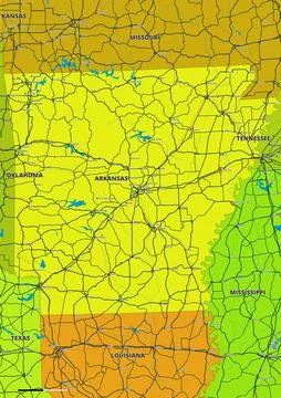 Arkansas Stock Illustration