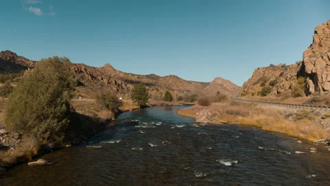Arkansas River 1 (Ascending &amp; In) 動画素材 221114862