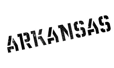 Arkansas rubber stamp Stock Illustration