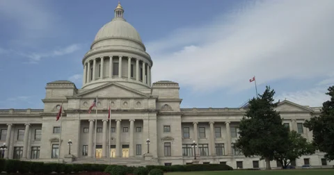 Arkansas State Capitol Stock Footage 61868733