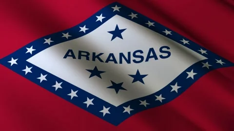 Arkansas State Flag Stock Footage 276104785