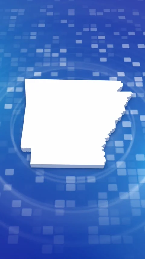 Arkansas State Map Intro Stock Footage 260129761