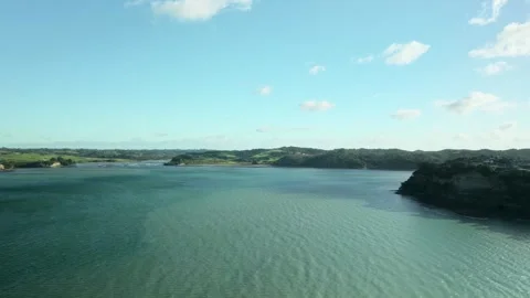 Arkles Bay Ocean and Cliffs Stock-Footage 333406243
