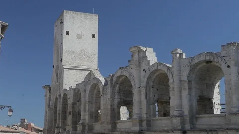 Arles Amphitheater Stock-Footage 87132547