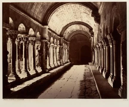 Arles, Cloitre St. Trophime ca. 1861 Edouard Baldus French, born Prussia Th.. Stock Photos