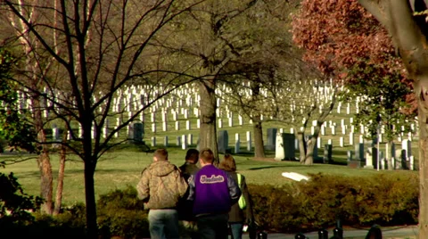 Arlington Cemetary Stock Footage 38878371