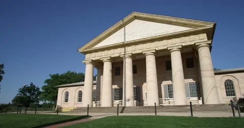 Arlington House (Robert E. Lee Memorial) at Arlington National Cemetery, Video stock 59250744