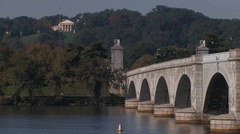 Arlington Memorial Bridge Video stock 272456