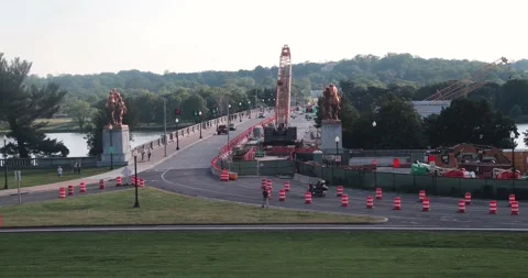 Arlington Memorial Bridge Stock Footage 131068967