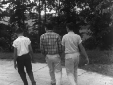Arlington, VA - 1950s: Second year of integration at Stratford Junior High Stock Footage 232067893