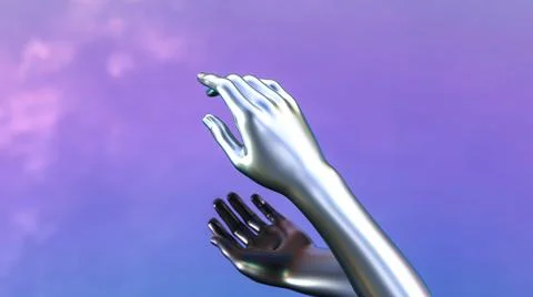 Arm and sky.0005 Stock Illustration