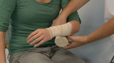 ARM BANDAGE 스톡 동영상 35842779