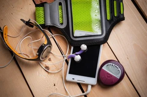 Arm case for smartphone Stock Photos