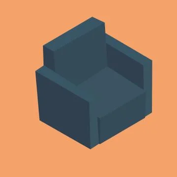 Arm Chair Stock Illustration