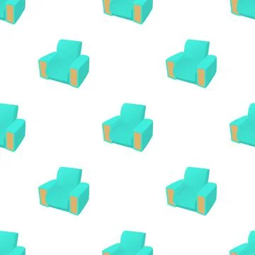 Arm chair pattern seamless vector Stock Illustration