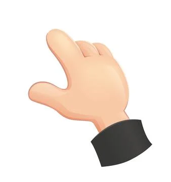 Arm gesture. Finger show direction. Vector. Eps10 illustration. Stock-Illustration