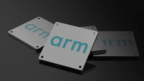 Arm Holdings logo Illustrative 3D Animation WorldClass Moving Symbol Stock Footage 262023853