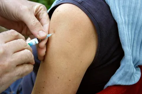 Arm injection Foto stock