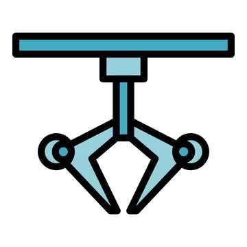Arm machine icon vector flat Illustrazione stock