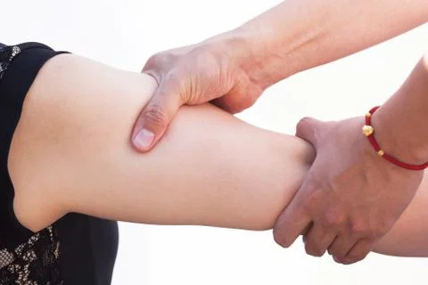 Arm massage Stock Photos