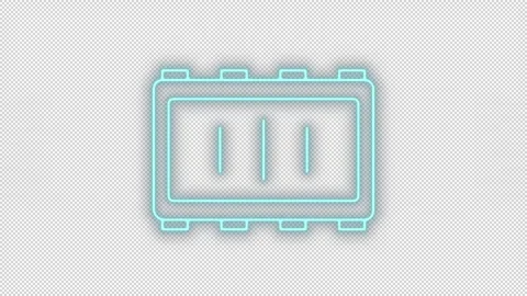 Arm processor neon animation Stock Footage 278269221