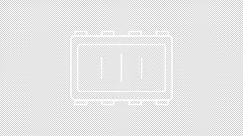 Arm processor white line animation Stock Footage 288811553