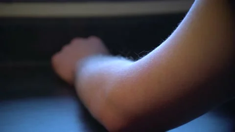 Arm Receiving Vaccine Video stock 153435807