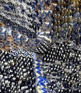 An arm in a sea of knitting pattern Stock Illustration