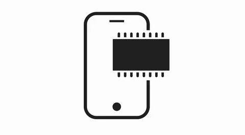 ARM Smartphone Icon. Stock Illustration