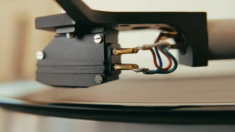 Arm of a turntable Stock Footage 105865134