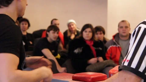 Arm wrestling Stock Footage