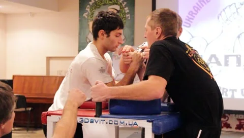 Arm wrestling Stock Footage