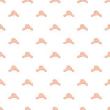 Arm wrestling hands seamless pattern strength challenge Stock Illustration