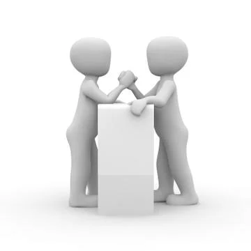 Arm wrestling Stock Illustration