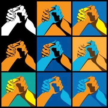 Arm wrestling Illustrazione stock