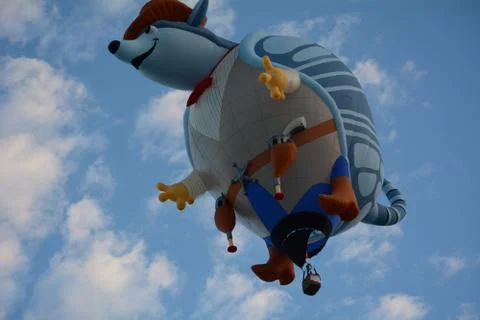 Armadillo Balloon Above Stockfoto's