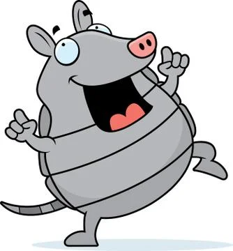 Armadillo Dancing Stock Illustration