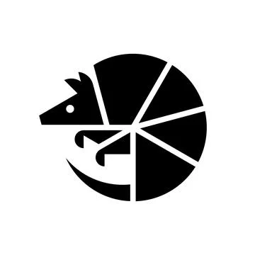 Armadillo Logo Illustrazione stock