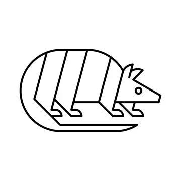 Armadillo Logo Illustrazione stock