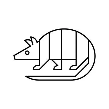 Armadillo Logo Illustrazione stock