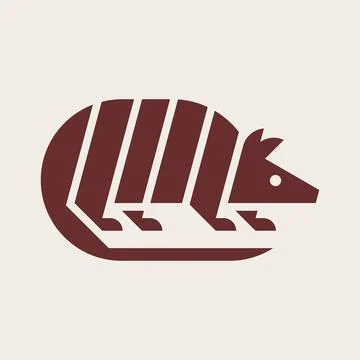 Armadillo Logo Illustrazione stock