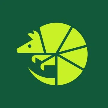Armadillo Logo Illustrazione stock